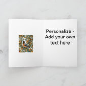 Baltimore Oriole Bird en Black Eyed Susan Bloemen Feestdagen Kaart (Binnen)