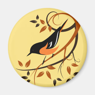 Baltimore Oriole Bird Magneet