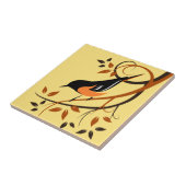 Baltimore Oriole Bird on Branch Tegeltje (Zijkant)