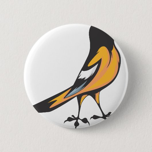 Baltimore Oriole Bird Ronde Button 5,7 Cm (Voorkant)