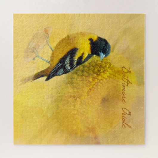 Baltimore Oriole en Daisy Legpuzzel (Horizontaal)