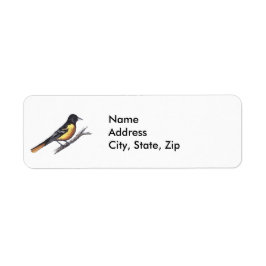 Baltimore Oriole Etiket