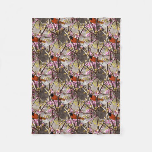 Baltimore Oriole Fleece Deken (Voorkant)