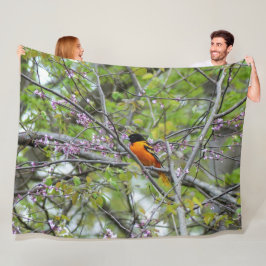 Baltimore Oriole Fleece Deken