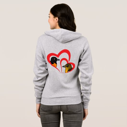 Baltimore Oriole Love Hoodie (Achterkant volledig)