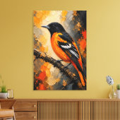 Baltimore Oriole Luxe Canvasprint Canvas Afdruk (Insitu (Woonkamer))