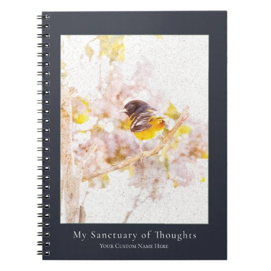 Baltimore Oriole Notebook | Nature Art Journal Notitieboek (Voorkant)