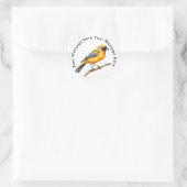 Baltimore Oriole Ronde Sticker (Tas)