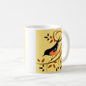Baltimore Oriole Stylized Bird Design Koffiemok (Voorkant rechts)