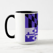 Baltimore Paarse Maryland State Flag Coffee Mok (Links)