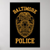baltimore politie maryland detective poster (Voorkant)