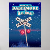 Baltimore Railroad-reisposter. Poster (Voorkant)