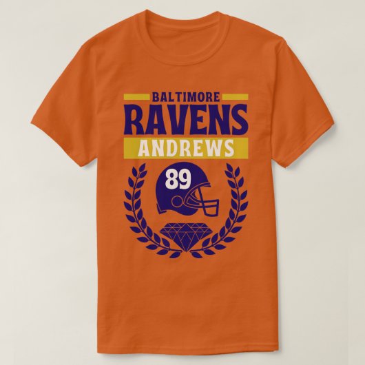 Baltimore Ravens Andrews 89 Amerikaans T-shirt (Design voorkant)