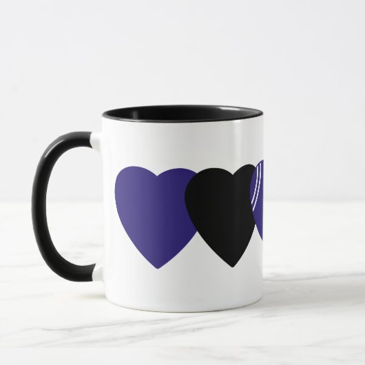 Baltimore Ravens Football Heart Design Mok (Links)