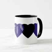 Baltimore Ravens Football Heart Design Mok (Voorkant rechts)