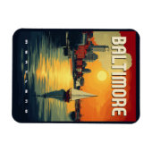 Baltimore Retro Reizen Magneet (Horizontaal)