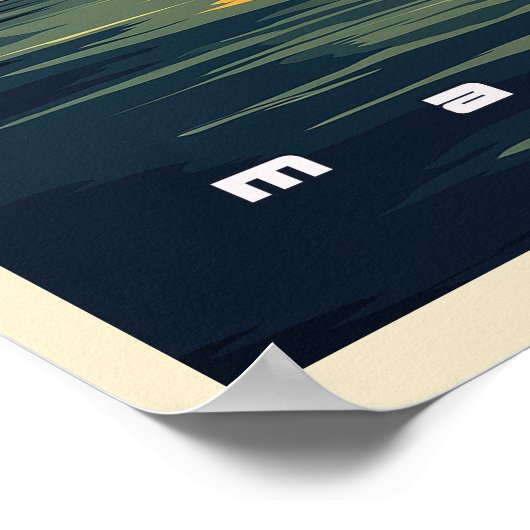 Baltimore Retro Reizen Poster (Hoek)