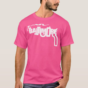 Baltimore Roken Pistool Charm City Tribute T-shirt