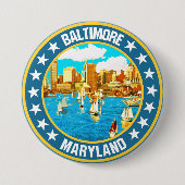 Baltimore Ronde Button 7,6 Cm (Voorkant)