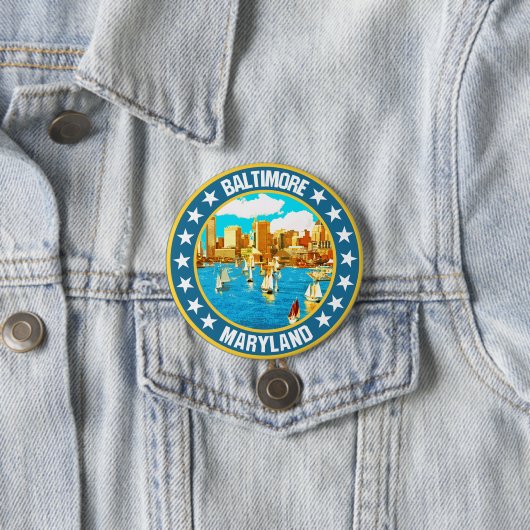 Baltimore Ronde Button 7,6 Cm (In situ)