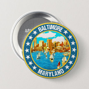 Baltimore Ronde Button 7,6 Cm