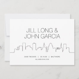 Baltimore Save the Date Kaart