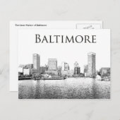 Baltimore: Scène van de binnenhaven Briefkaart (Voorkant / Achterkant)