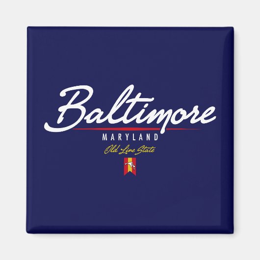 Baltimore-script Magneet (Voorkant)