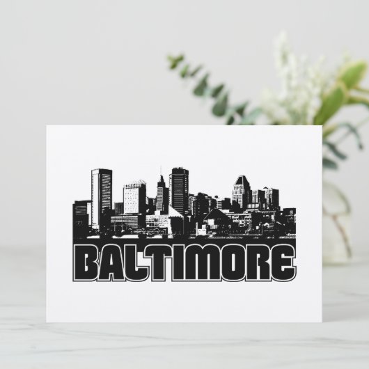 Baltimore Skyline (Staand voorkant)