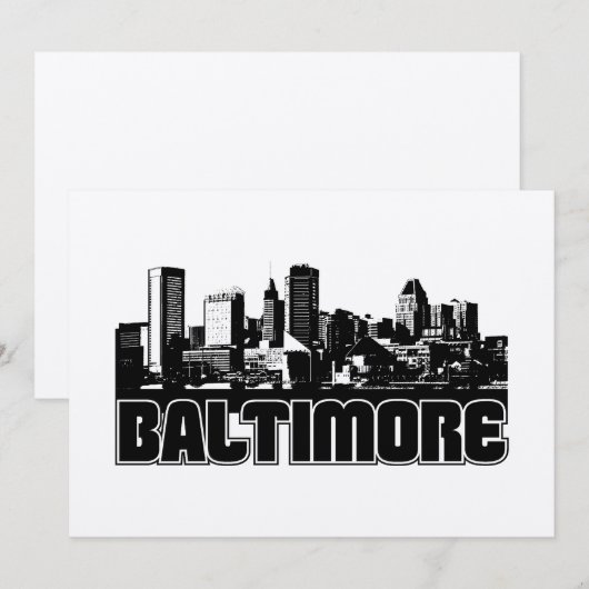 Baltimore Skyline (Voorkant / Achterkant)
