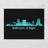 Baltimore Skyline Briefkaart (Voorkant)