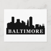 Baltimore Skyline Briefkaart (Voorkant)