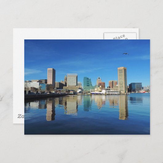 Baltimore Skyline Briefkaart (Voorkant / Achterkant)