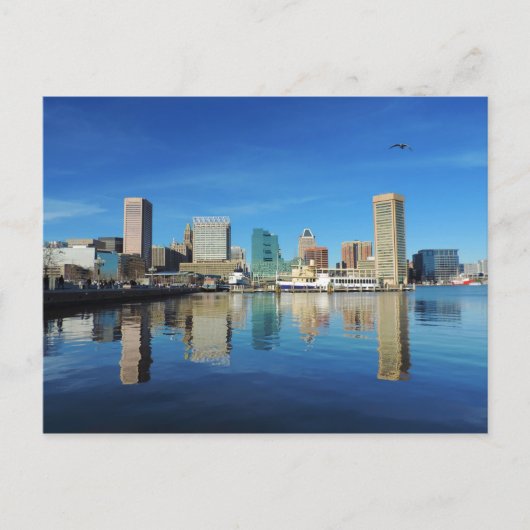 Baltimore Skyline Briefkaart (Voorkant)