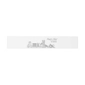 Baltimore Skyline bruiloft | Uitnodigingen Wikkel (Vlak)
