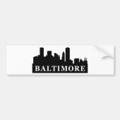 Baltimore Skyline Bumpersticker (Voorkant)