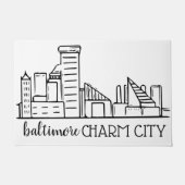 Baltimore Skyline Deurmat (Voorkant)