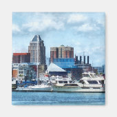 Baltimore Skyline en Harbour Magneet (Voorkant)