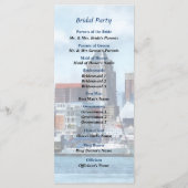 Baltimore Skyline en Harbour Wedding Programme Programmakaart (Achterkant)