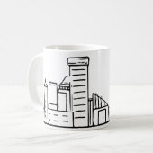 Baltimore Skyline Koffiemok (Voorkant links)