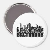 Baltimore Skyline Magneet (Voorkant / Achterkant)