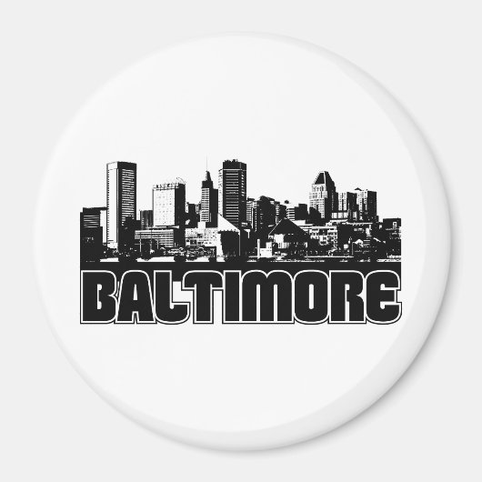 Baltimore Skyline Magneet (Voorkant)