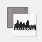 Baltimore Skyline Magneet (Voorkant / Achterkant)
