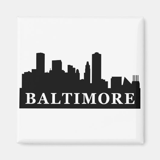 Baltimore Skyline Magneet (Voorkant)