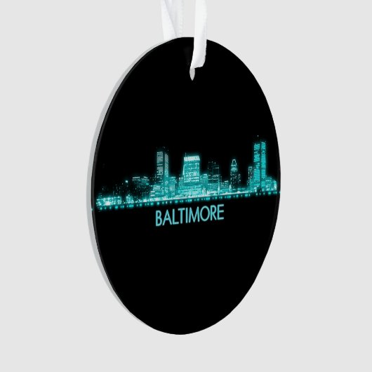 Baltimore Skyline Ornament (voorkant)
