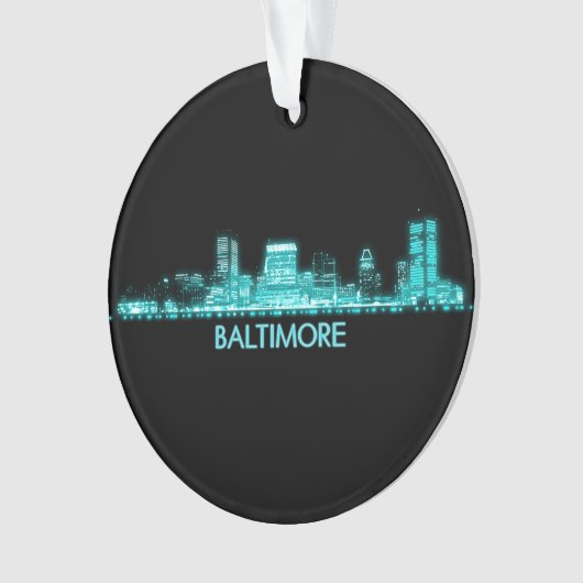 Baltimore Skyline Ornament (voorkant)