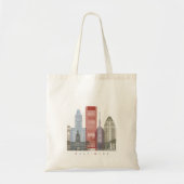 Baltimore skyline poster tote bag (Voorkant)