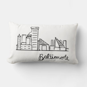 Baltimore Skyline - Sierkussen Kussen