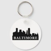 Baltimore Skyline Sleutelhanger (Voorkant)