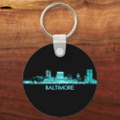 Baltimore Skyline Sleutelhanger (Voorkant)